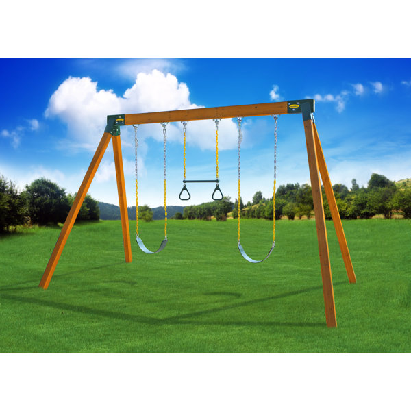 Eastern Jungle Gym Classic Swing Set Kit (Wood Included) & Reviews